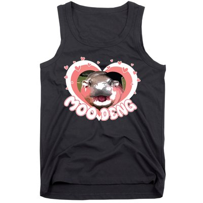 I Love Moo Deng Baby Hippo Moo Deng I Heart Moo Deng Tank Top