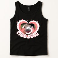 I Love Moo Deng Baby Hippo Moo Deng I Heart Moo Deng Tank Top