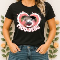 I Love Moo Deng Baby Hippo Moo Deng I Heart Moo Deng Womens T-Shirt