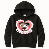 I Love Moo Deng Baby Hippo Moo Deng I Heart Moo Deng Kids Hoodie
