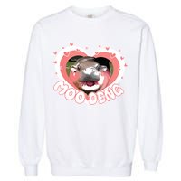 I Love Moo Deng Baby Hippo Moo Deng I Heart Moo Deng Garment-Dyed Sweatshirt