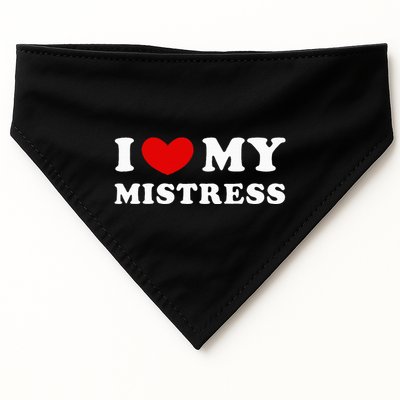 I Love My Mistress I Heart My Mistress USA-Made Doggie Bandana