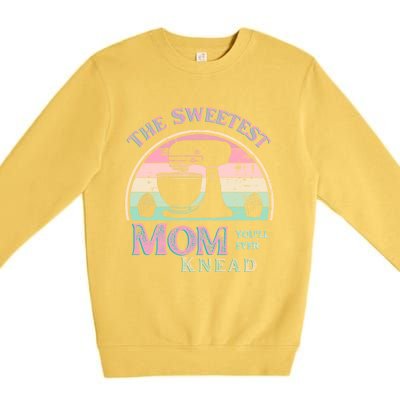 I Love My Mom Best Mom Baker Chef Mommy Gift Premium Crewneck Sweatshirt