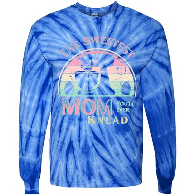 I Love My Mom Best Mom Baker Chef Mommy Gift Tie-Dye Long Sleeve Shirt