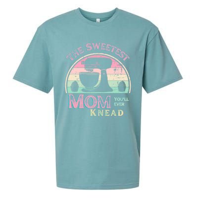 I Love My Mom Best Mom Baker Chef Mommy Gift Sueded Cloud Jersey T-Shirt