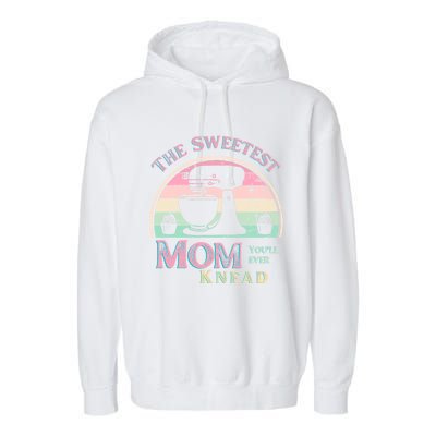 I Love My Mom Best Mom Baker Chef Mommy Gift Garment-Dyed Fleece Hoodie