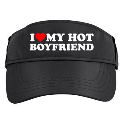 I Love My Hot Boyfriend Adult Drive Performance Visor