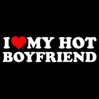 I Love My Hot Boyfriend Women's Crop Top Tee