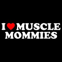 I Love Muscle Mommies, I Heart Muscle Mommies, Muscle Mommy Doggie Tank