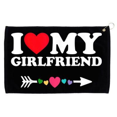 I Love My Friend I Heart My Friend Gift Grommeted Golf Towel