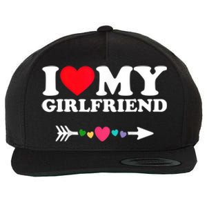 I Love My Friend I Heart My Friend Gift Wool Snapback Cap