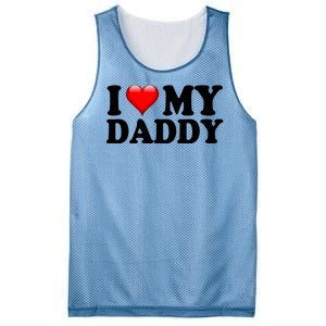 I Love My Daddy Mesh Reversible Basketball Jersey Tank