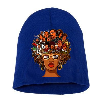 I Love My Roots Back Powerful History Month Pride Dna Gift Short Acrylic Beanie