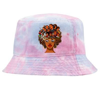 I Love My Roots Back Powerful History Month Pride Dna Gift Tie-Dyed Bucket Hat