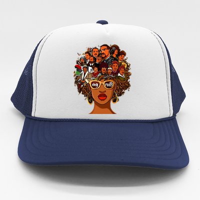 I Love My Roots Back Powerful History Month Pride Dna Gift Trucker Hat