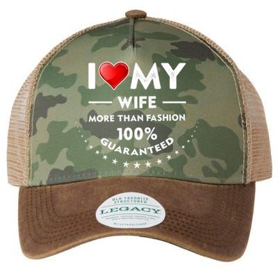 I Love My Wife Gift Valentines Day Outfit Love Gift Legacy Tie Dye Trucker Hat