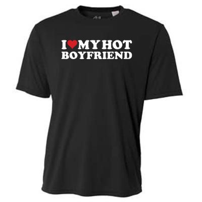 I Love My Hot Boyfriend I Heart My Hot Boyfriend Bf Cooling Performance Crew T-Shirt