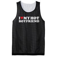 I Love My Hot Boyfriend I Heart My Hot Boyfriend Bf Mesh Reversible Basketball Jersey Tank