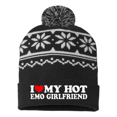 I Love My Hot Emo Girlfriend USA-Made Snowflake Beanie