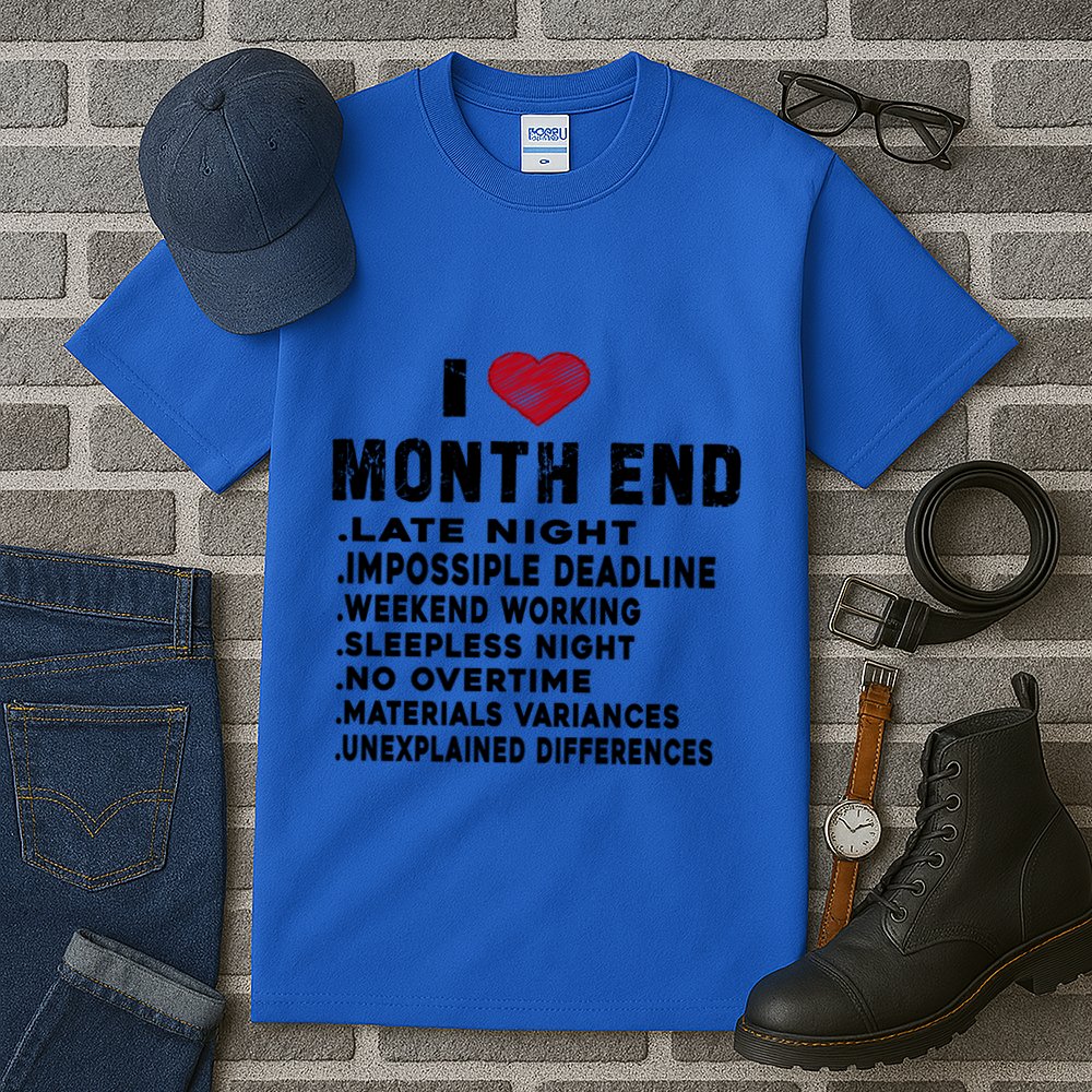I Love Month End Funny Accountants Quotes Birthday Funny Gift Cool Gift Tall T-Shirt