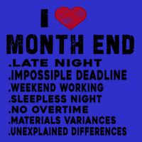 I Love Month End Funny Accountants Quotes Birthday Funny Gift Cool Gift Tall T-Shirt