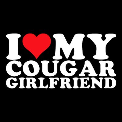 I Love My Cougar Girlfriend I Heart My Cougar Girlfriend Gf T-Shirt