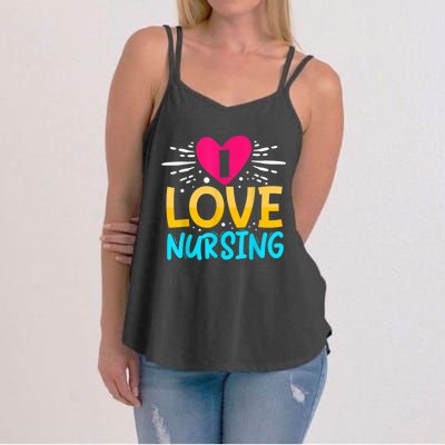 I Love Nursing Women's Strappy Tank