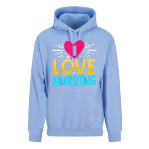 I Love Nursing Unisex Surf Hoodie