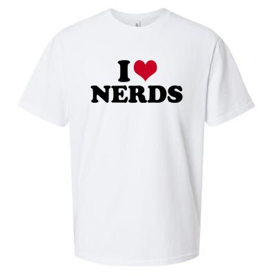 I Love Nerds I Heart Nerds Sueded Cloud Jersey T-Shirt