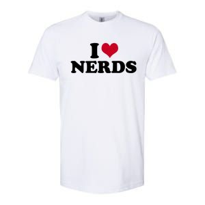 I Love Nerds I Heart Nerds Softstyle CVC T-Shirt