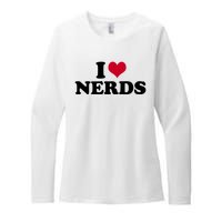 I Love Nerds I Heart Nerds Womens CVC Long Sleeve Shirt