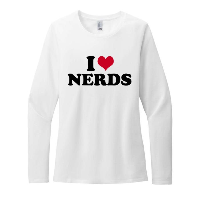 I Love Nerds I Heart Nerds Womens CVC Long Sleeve Shirt