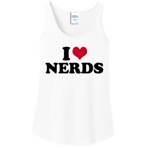 I Love Nerds I Heart Nerds Ladies Essential Tank