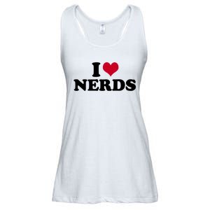 I Love Nerds I Heart Nerds Ladies Essential Flowy Tank