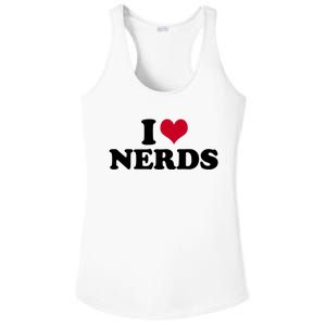 I Love Nerds I Heart Nerds Ladies PosiCharge Competitor Racerback Tank