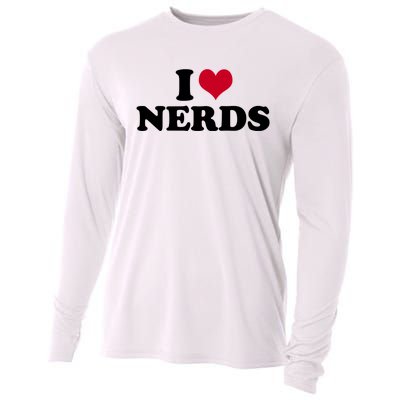 I Love Nerds I Heart Nerds Cooling Performance Long Sleeve Crew