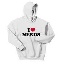 I Love Nerds I Heart Nerds Kids Hoodie