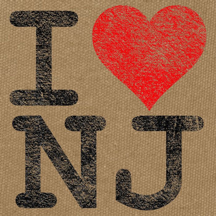 I Love New Jersey I Heart Nj Cotton Canvas Backpack