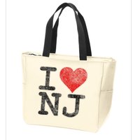 I Love New Jersey I Heart Nj Zip Tote Bag