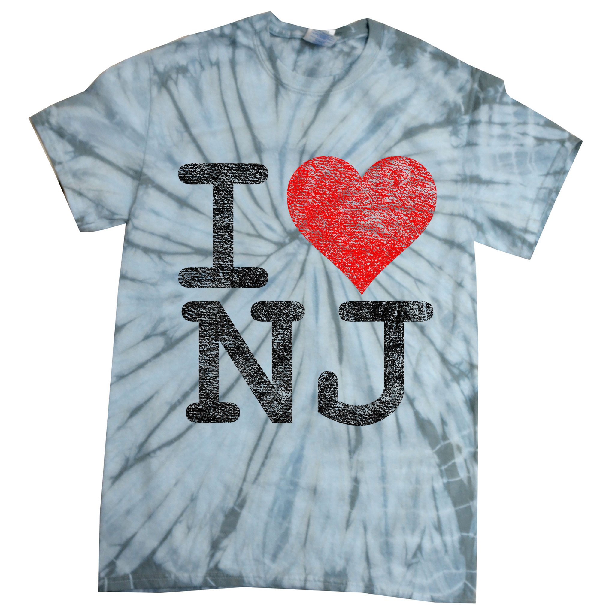 I Love New Jersey I Heart Nj Tie-Dye T-Shirt