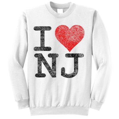 I Love New Jersey I Heart Nj Sweatshirt