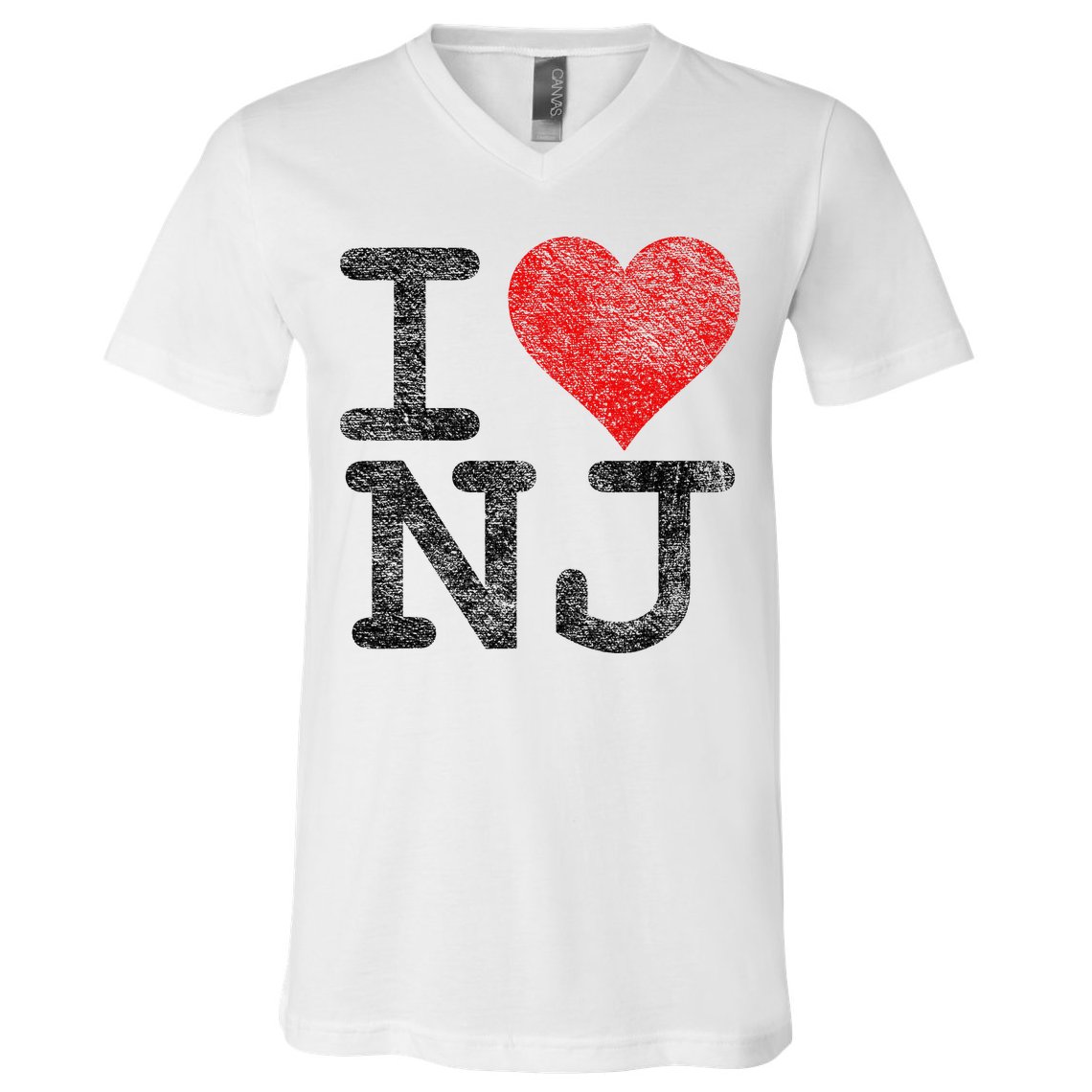 I Love New Jersey I Heart Nj V-Neck T-Shirt