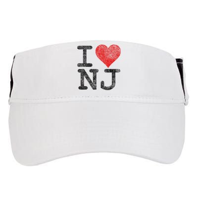 I Love New Jersey I Heart Nj Adult Drive Performance Visor