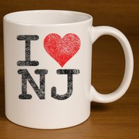 I Love New Jersey I Heart Nj 11oz C Handle Ceramic Mug