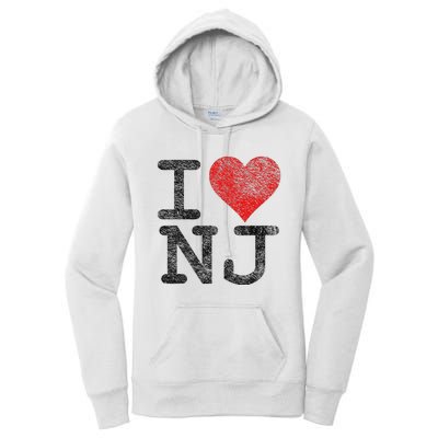 I Love New Jersey I Heart Nj Women's Pullover Hoodie