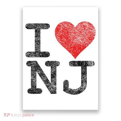 I Love New Jersey I Heart Nj Poster