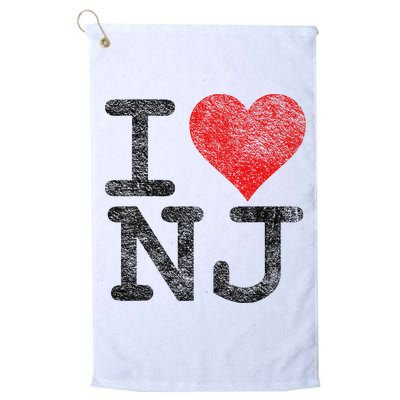 I Love New Jersey I Heart Nj Golf Towel