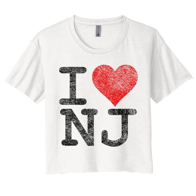 I Love New Jersey I Heart Nj Crop Top