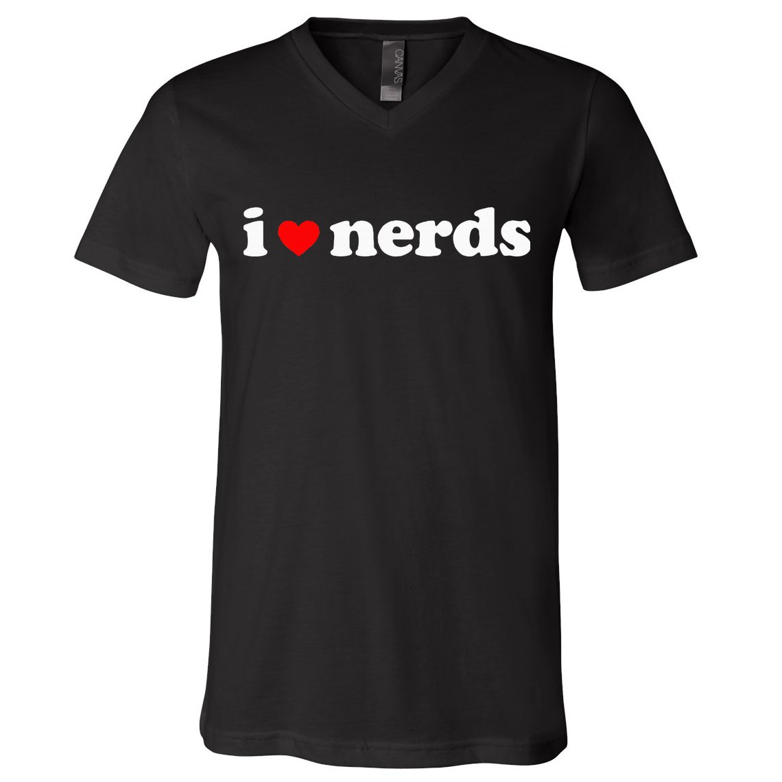 I Love Nerds V-Neck T-Shirt