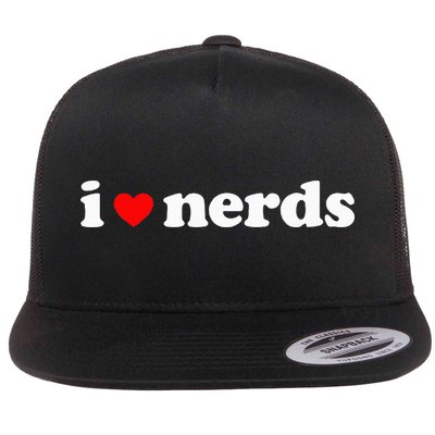 I Love Nerds Flatbill Hat